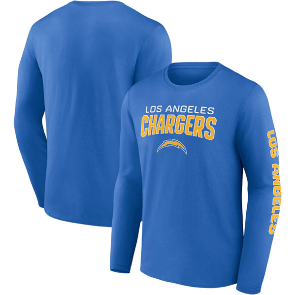 Los Angeles Chargers Blue Go the Distance Long Sleeve T-Shirt